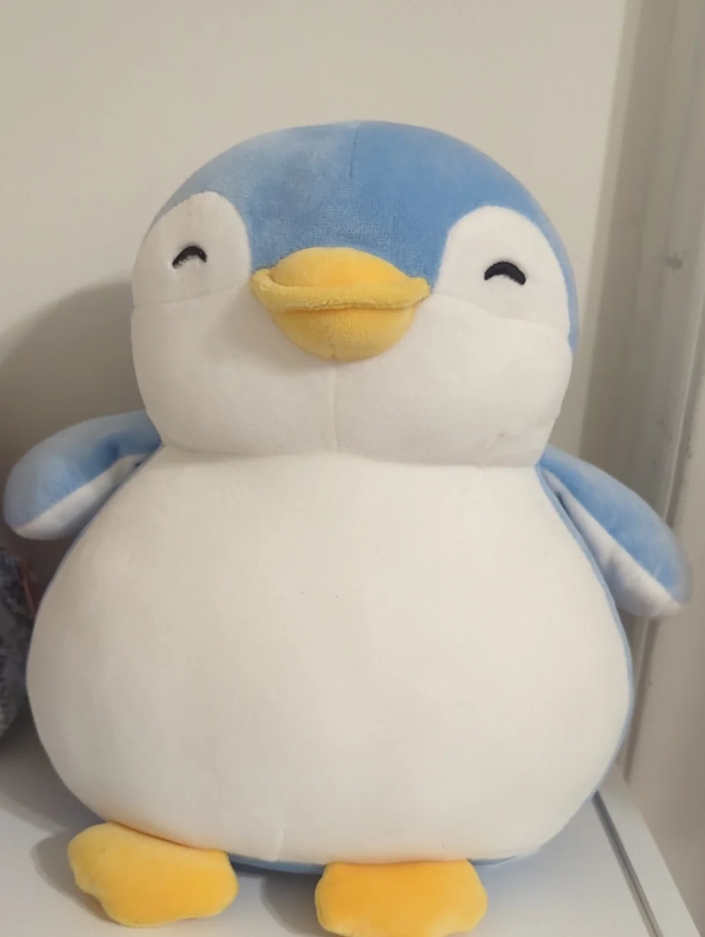 Plush Blue & White Penguin Small Pet Toy